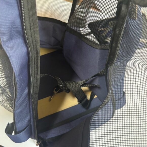 Zuca NEW Pet Carrier Bag Insert Travel Sport Blue Fabric Pockets Lightweight - Picture 7 of 16